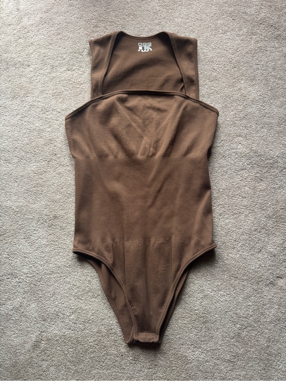 OQQ Ribbed Sleeveless Bodysuit